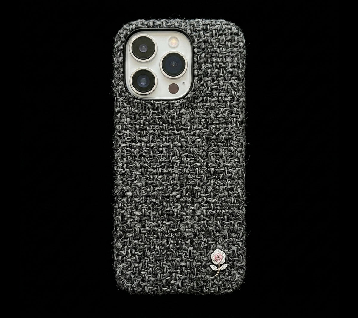 Hand made rich fabric texture mobile cover